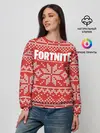 Женский свитшот / Новогодний Fortnite