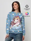 Женский свитшот / Радужный Единорог