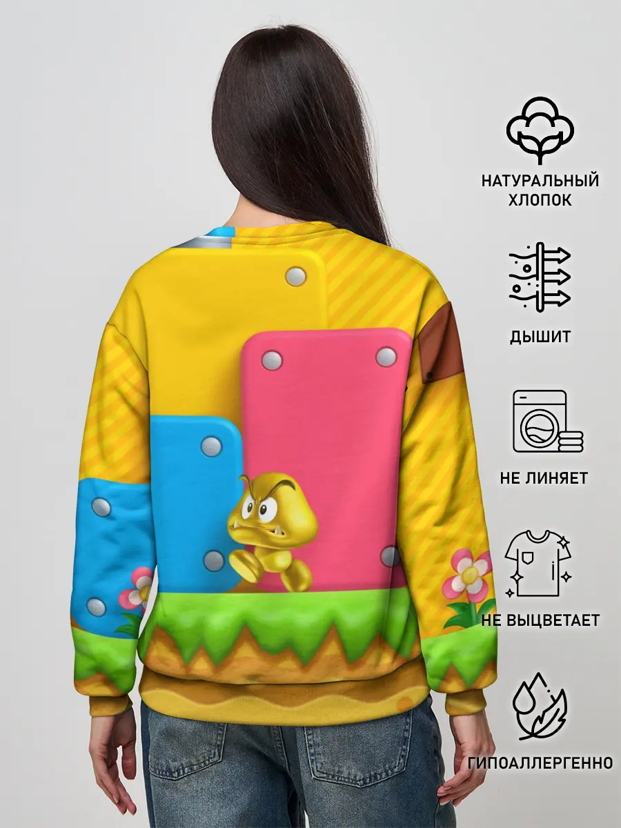 Женский свитшот / Супер Марио