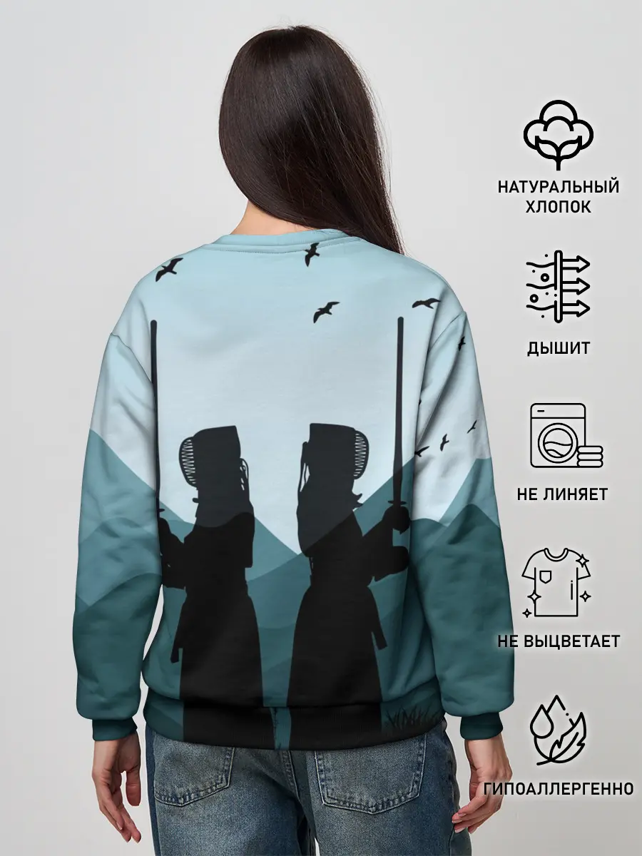 Женский свитшот / Тренировка кендо