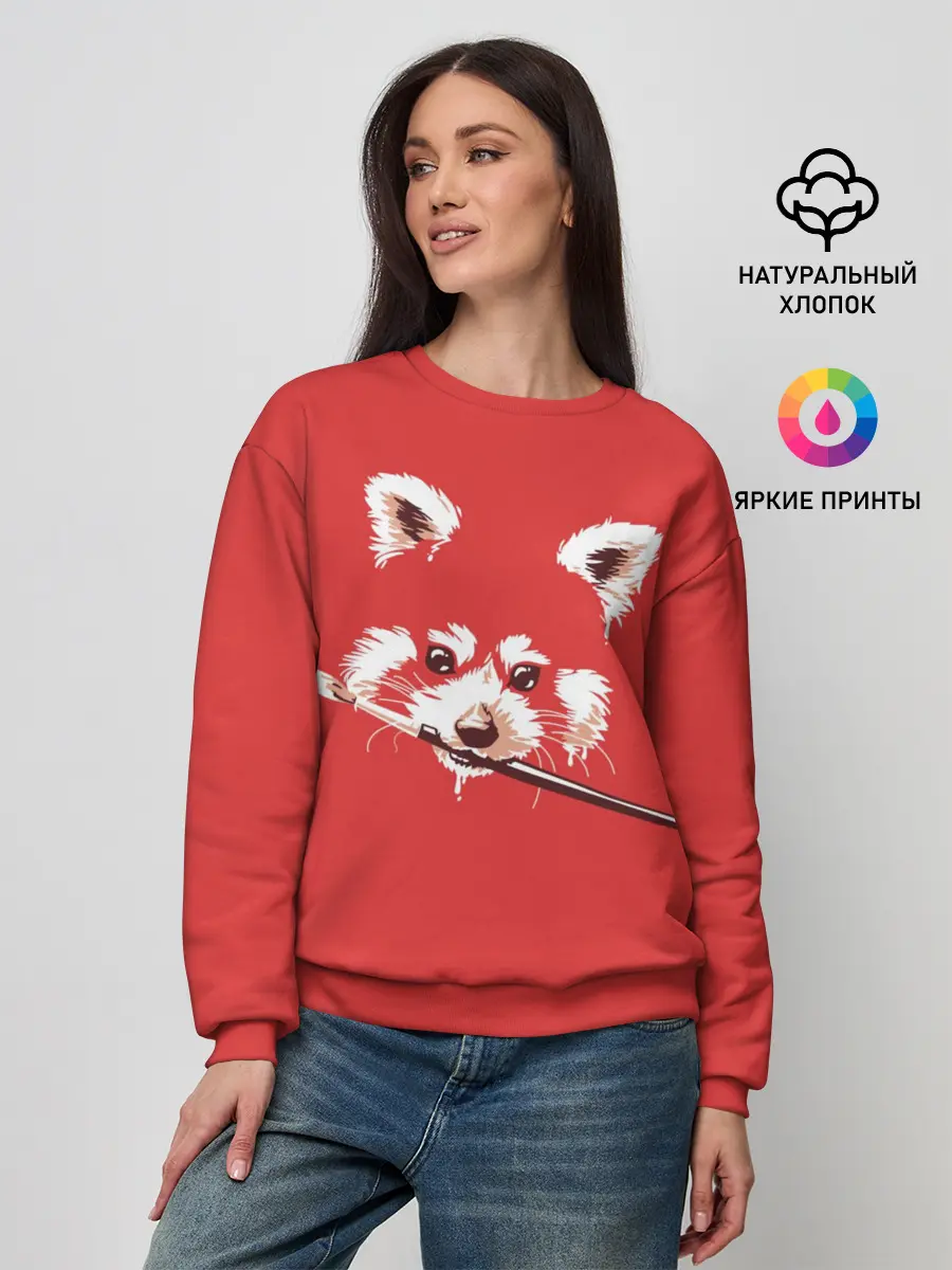 Женский свитшот / Красная панда