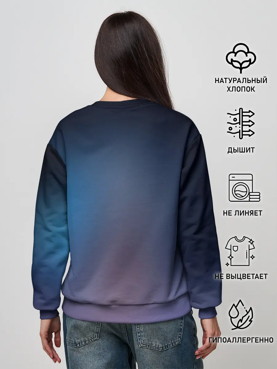 Женский свитшот / Goku on a planet