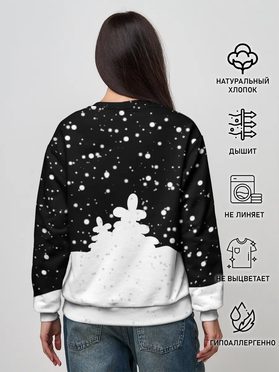 Женский свитшот / Поросенок в цилиндре