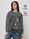Женский свитшот / Кот бедолага