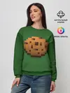 Женский свитшот / Minecraft Печенька