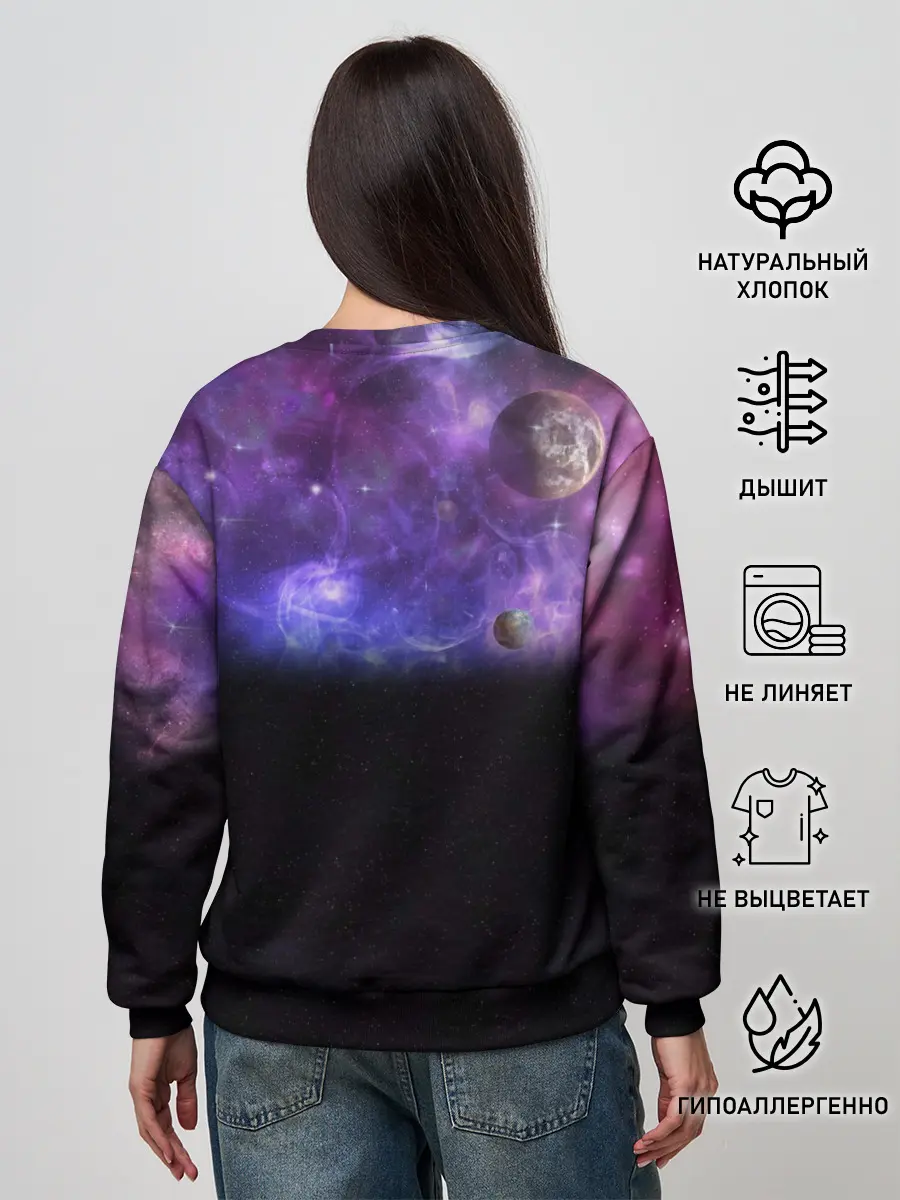 Женский свитшот / Elon Musk space Илон Маск