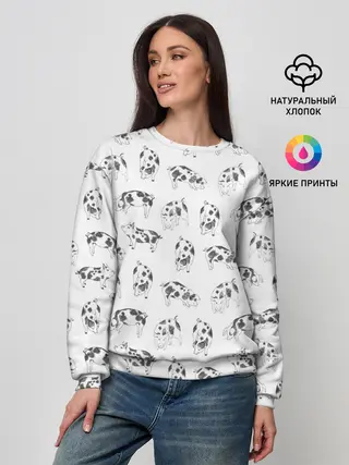Женский свитшот / Поросята