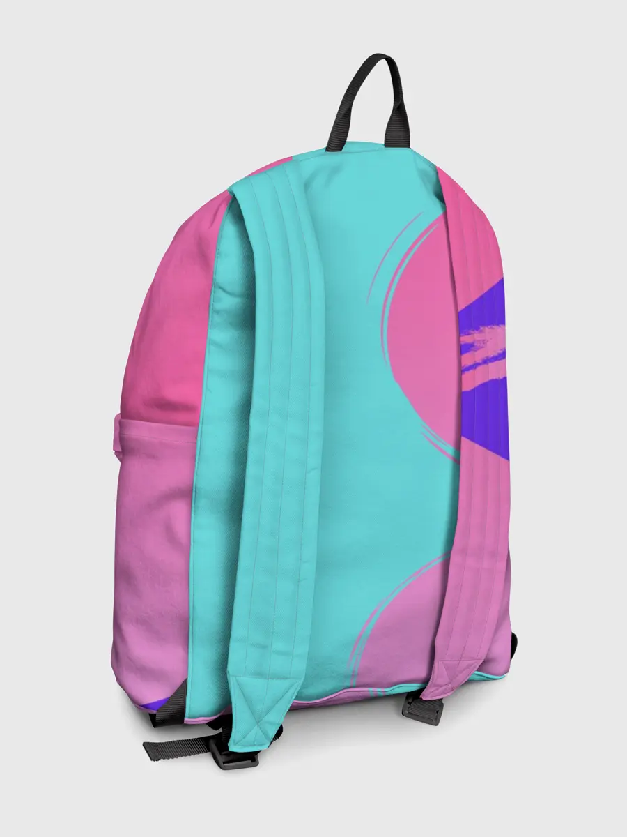 Рюкзак джинсовый / Розово-голубой градиент