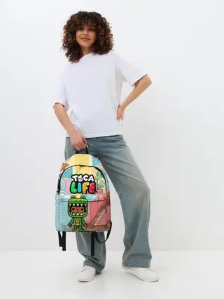 Рюкзак джинсовый / Toca Boca | Тока бока костюм крокодила