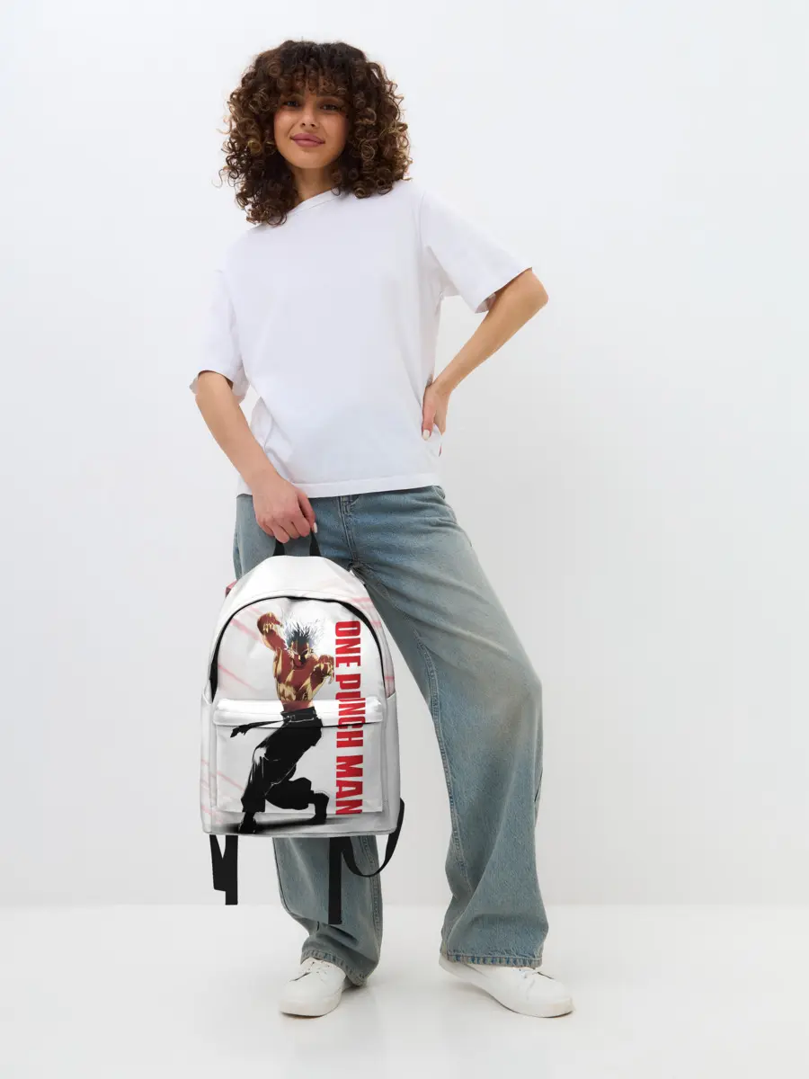 Рюкзак джинсовый / Гароу из One Punch-Man