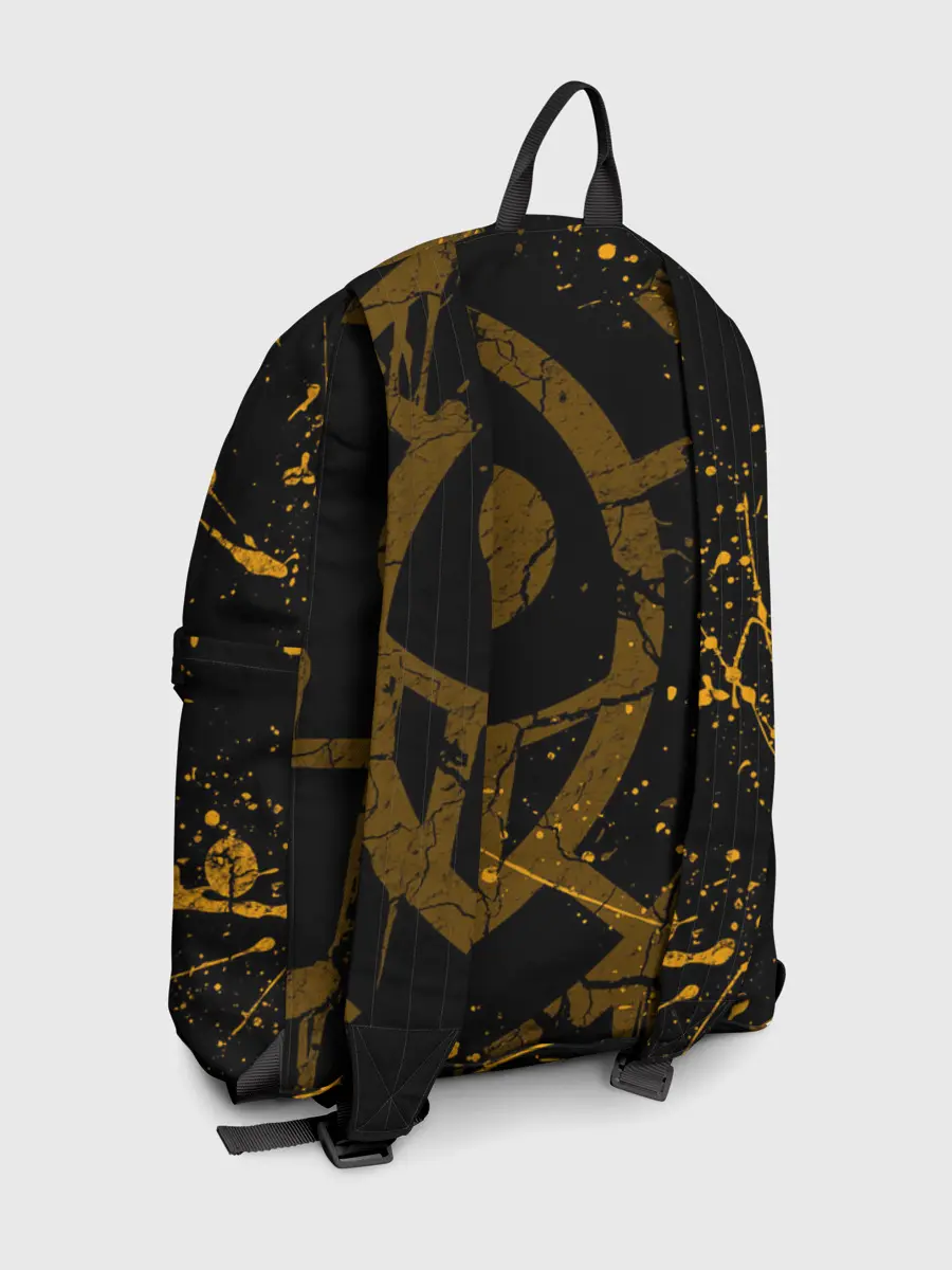 Рюкзак джинсовый / ВАН ПИС ПИРАТЫ ЖЁЛТЫЙ ЛОГО