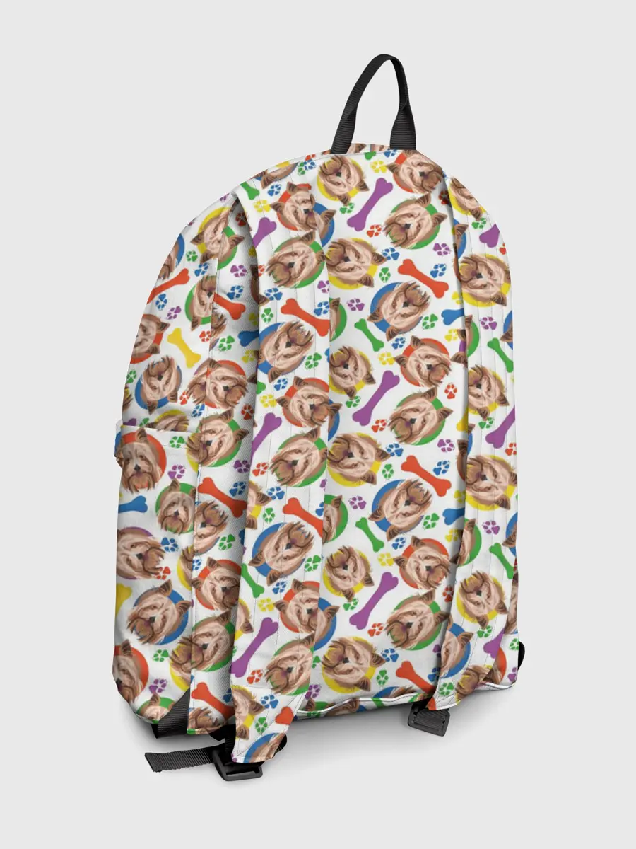 Рюкзак джинсовый / Йоркширский Терьер