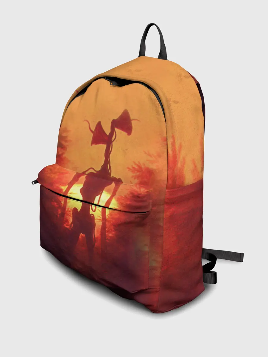 Рюкзак джинсовый / СИРЕНОГОЛОВЫЙ НА ЗАКАТЕ