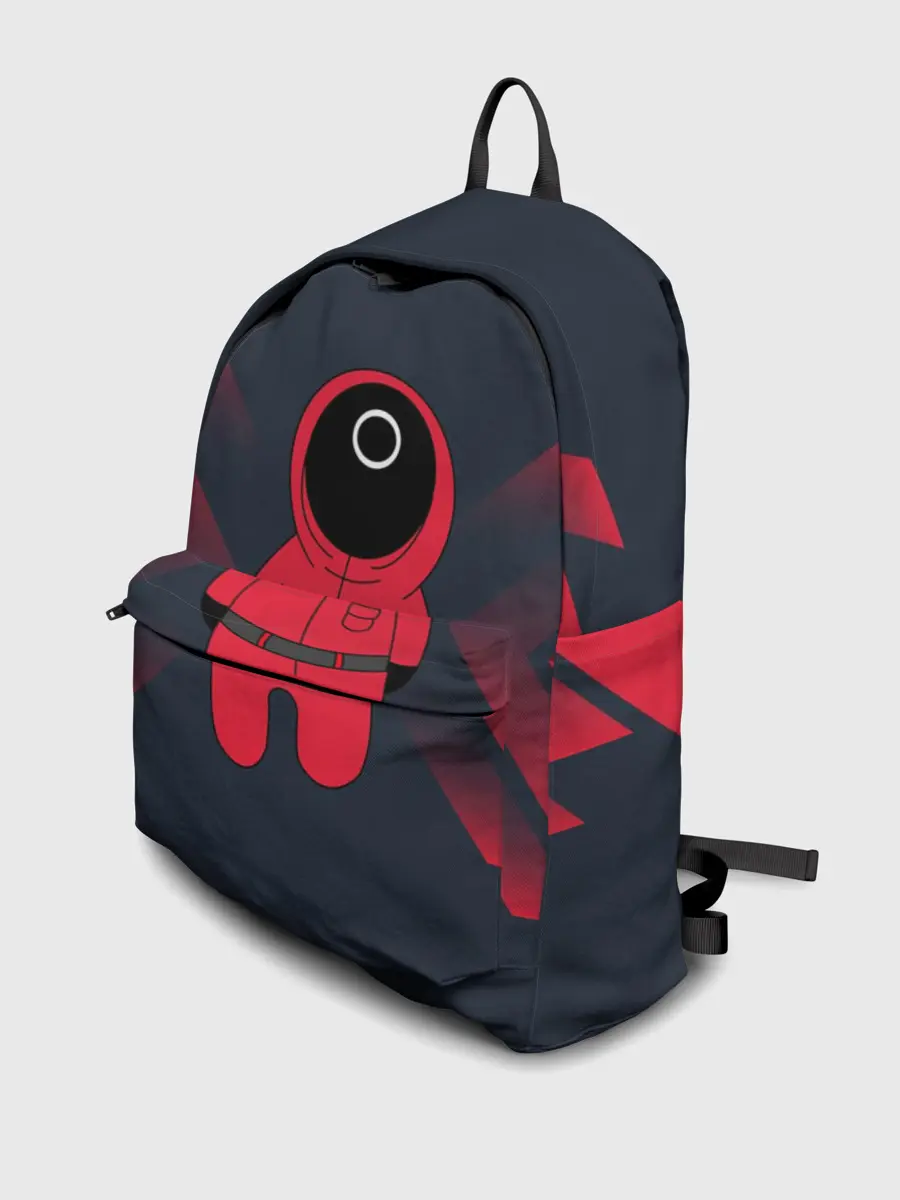 Рюкзак джинсовый / Игра в Кальмара мульт ART