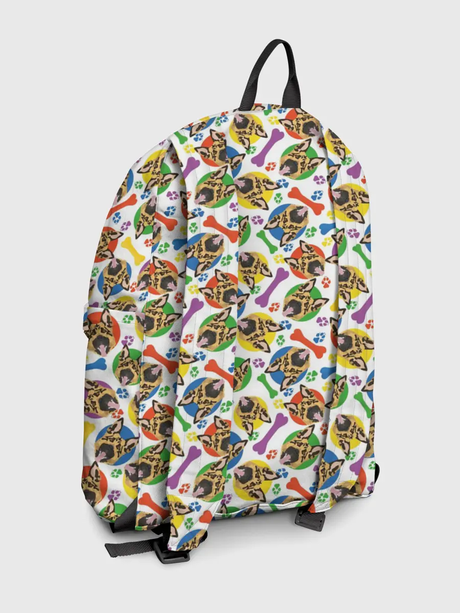 Рюкзак джинсовый / Немецкая Овчарка