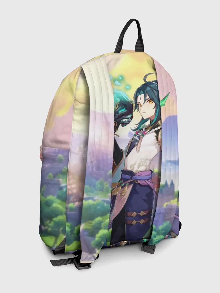 Рюкзак джинсовый / Xiao, Genshin Impact