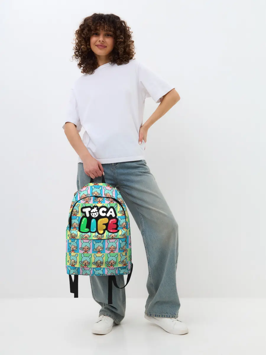 Рюкзак джинсовый / Toca Boca logo | Тока Бока Рита