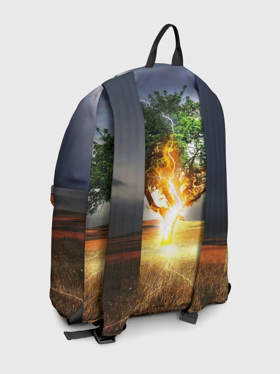 Рюкзак джинсовый / Удар молнией