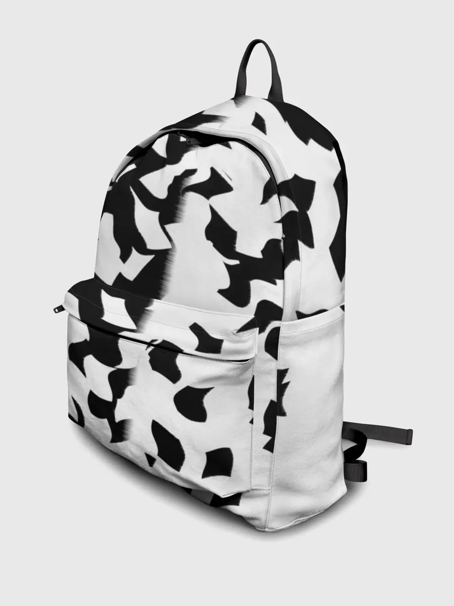 Рюкзак джинсовый / черно-белый камуфляж