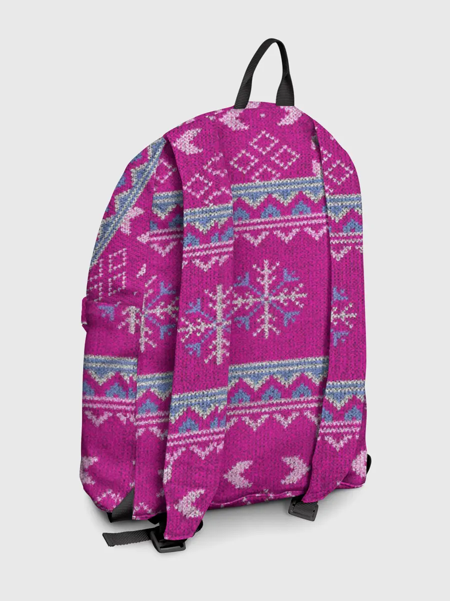 Рюкзак джинсовый / Свитер со снежинками.