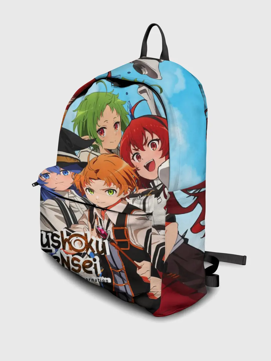 Рюкзак джинсовый / Реинкарнация безработного главные герои