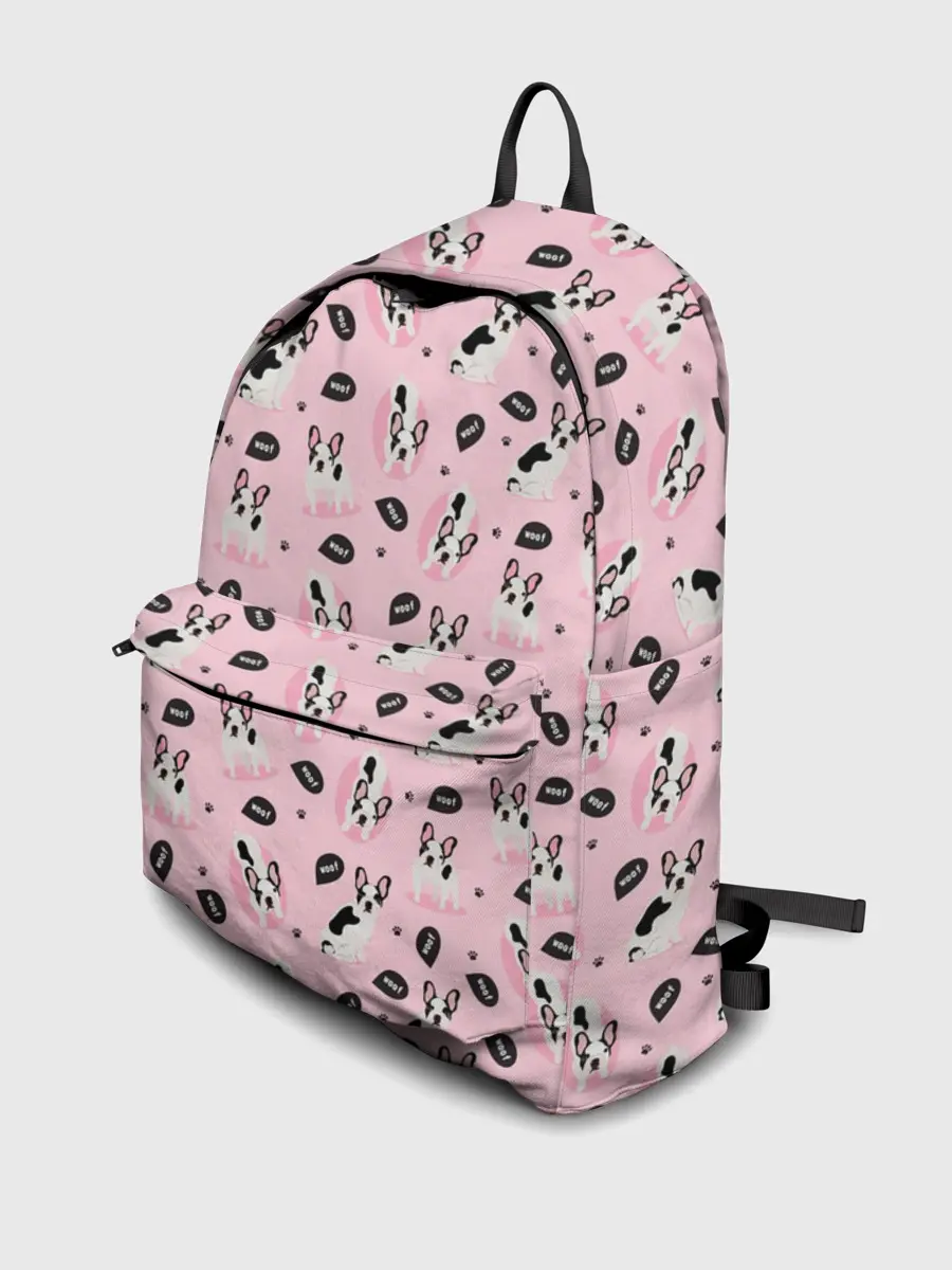 Рюкзак джинсовый / Бульдог Французский