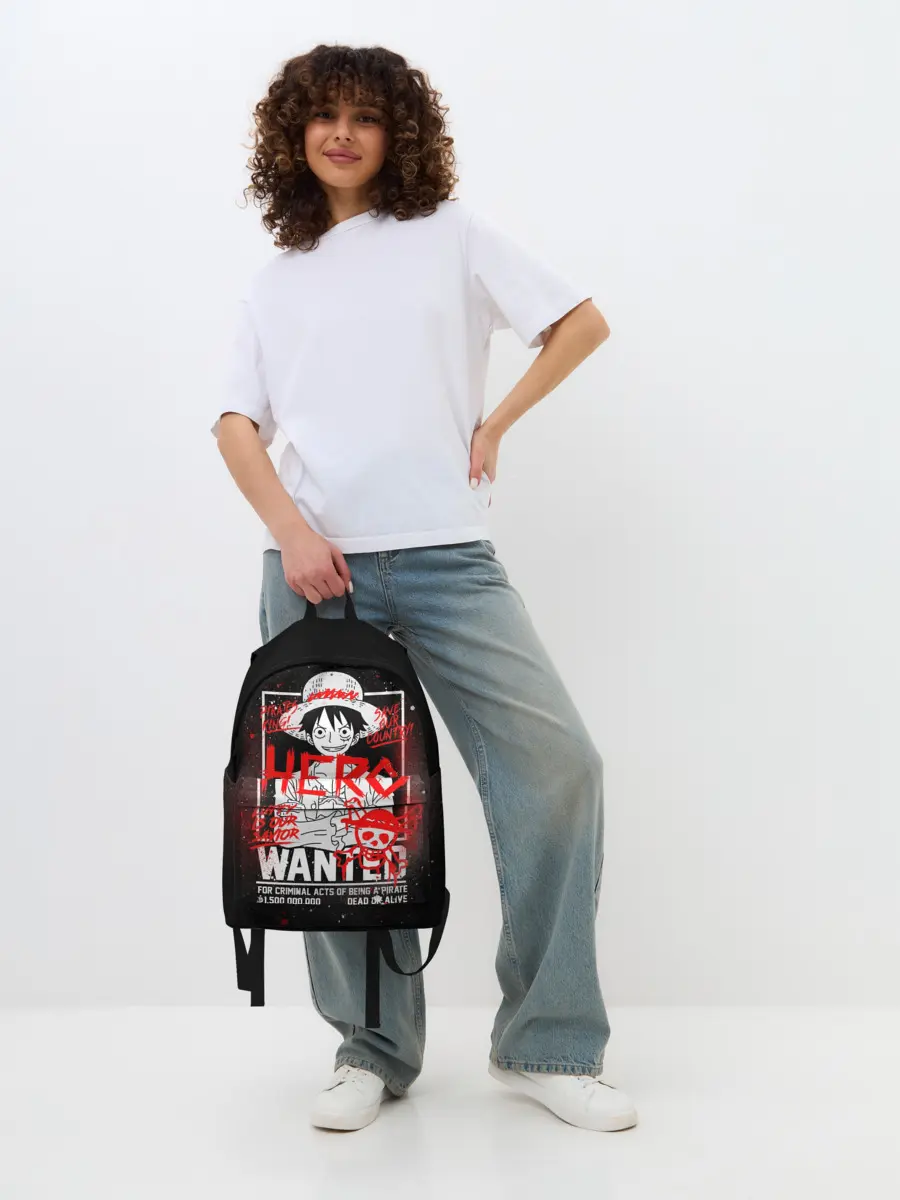 Рюкзак джинсовый / One Piece: Разыскивается Манки Д Лаффи