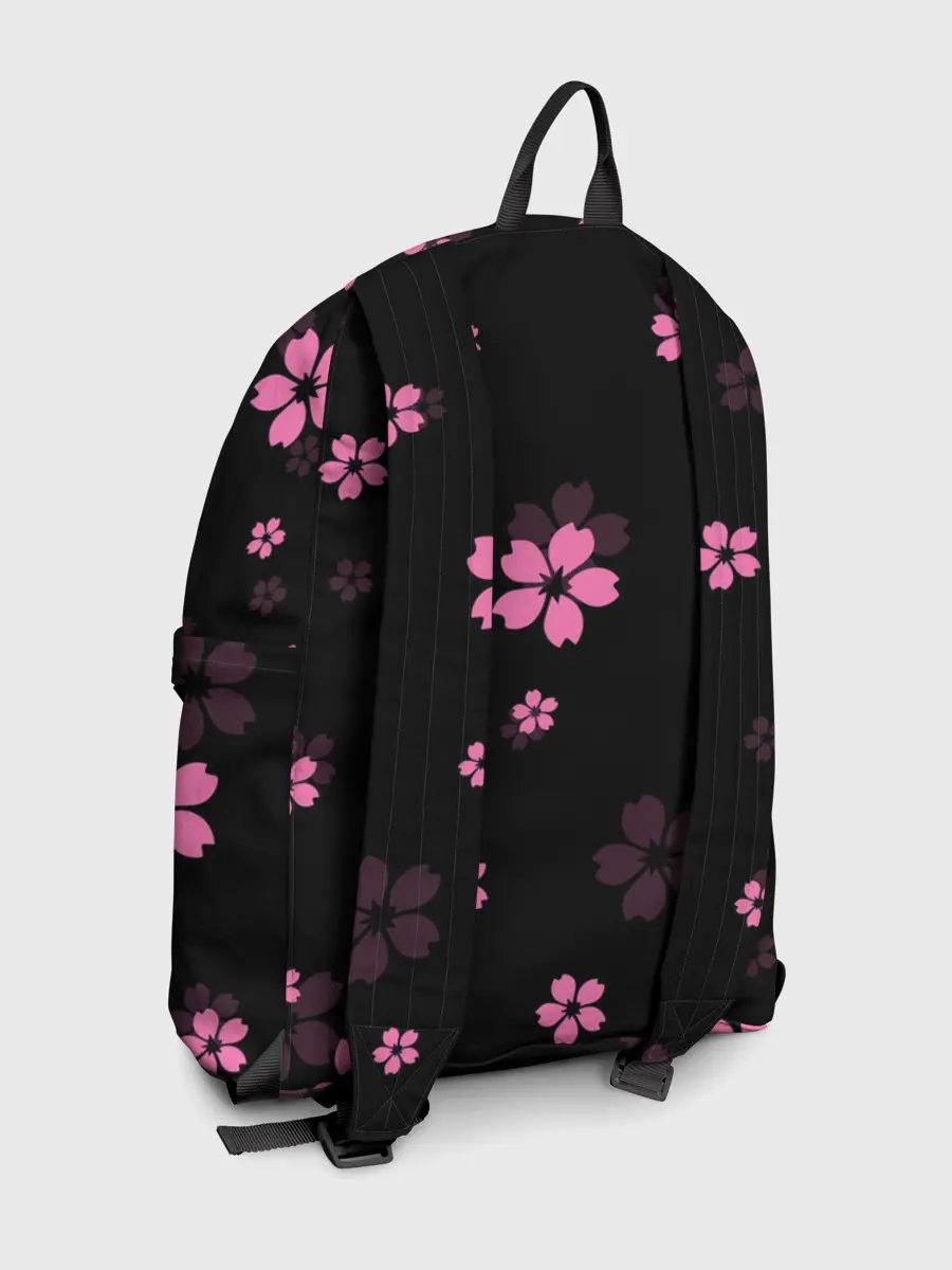 Рюкзак джинсовый / САКУРА ВИШНЯ ЛЕПЕСТКИ