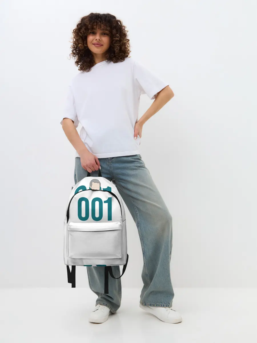 Рюкзак джинсовый / Squid game - О Иль Нам 001