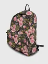 Рюкзак джинсовый / Яркие розовые розы