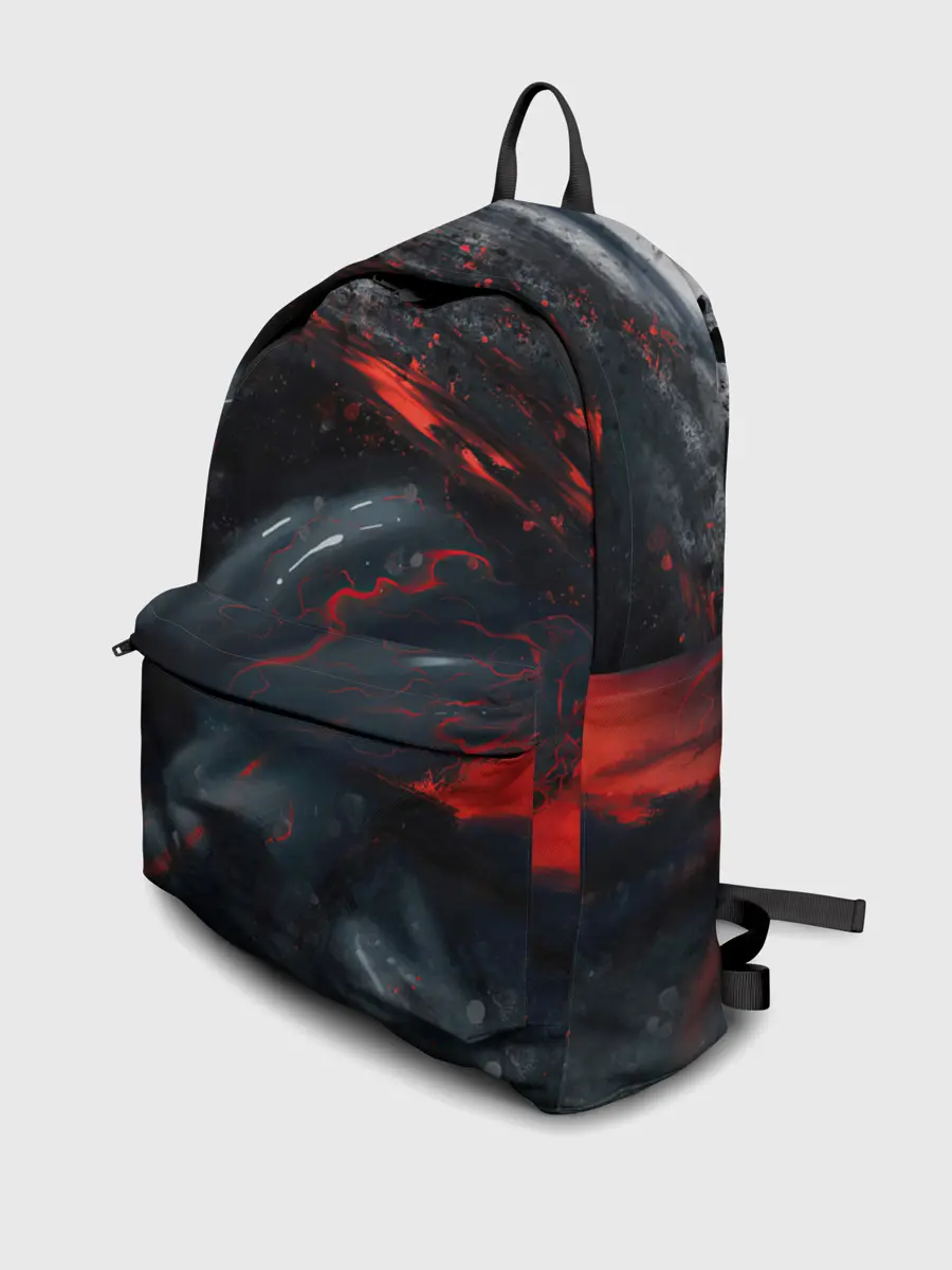 Рюкзак джинсовый / ЧЁРНЫЙ СИМБИОТ / ГРАНЖ / BLACK MONSTER