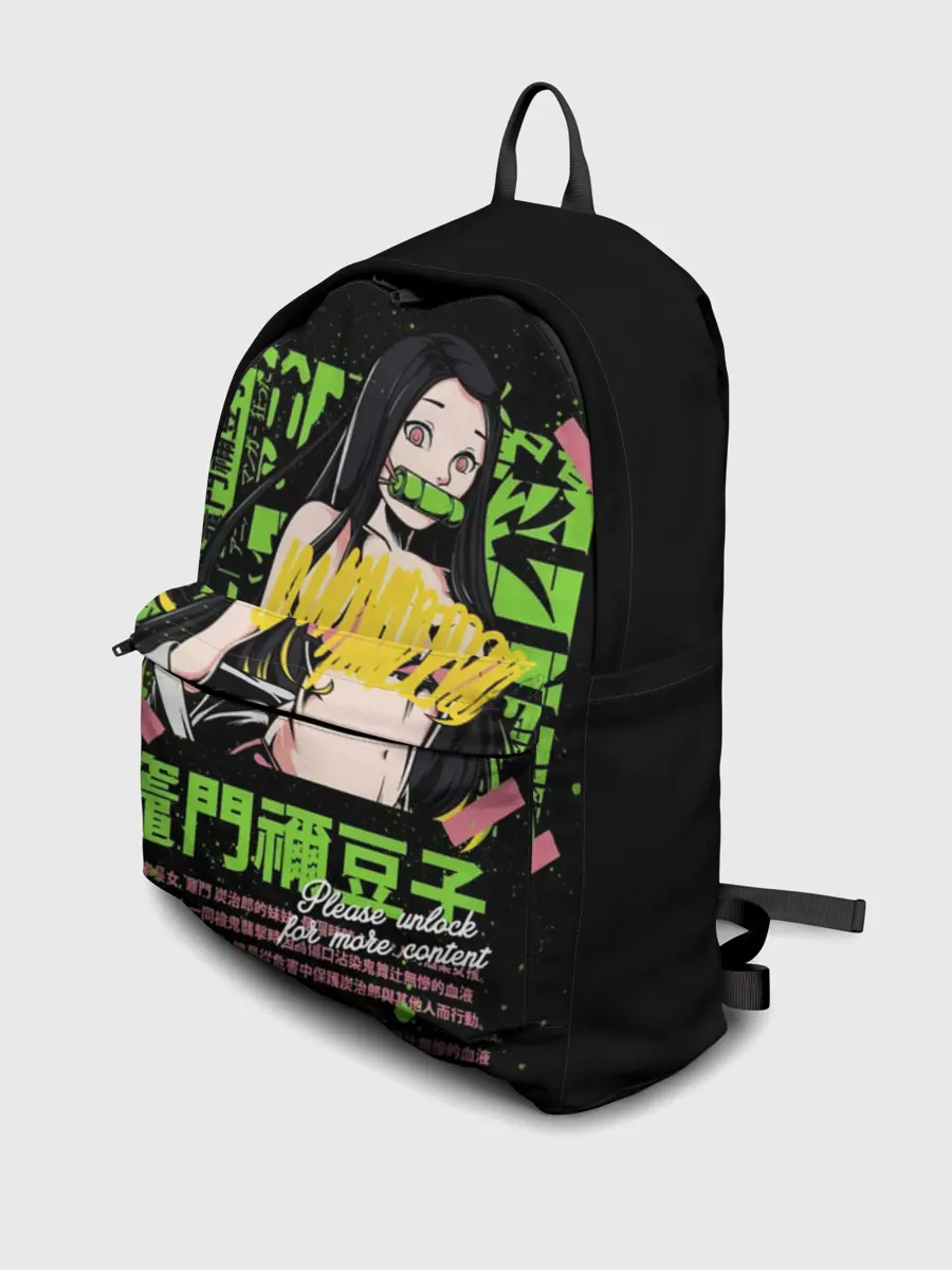 Рюкзак джинсовый / Клинок рассекающий демонов - Недзуко