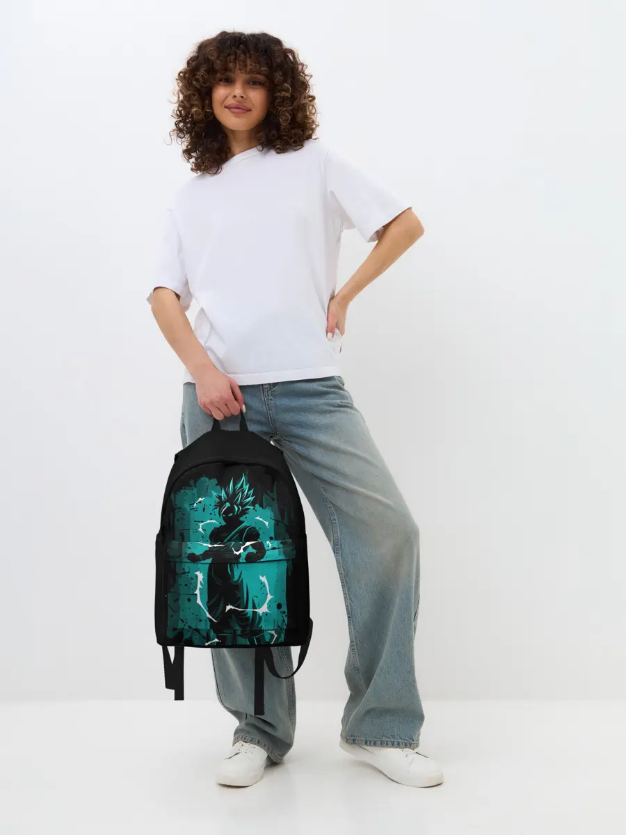 Рюкзак джинсовый / Ultra Goku, Гоку