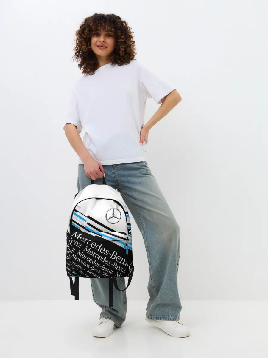 Рюкзак джинсовый / MERCEDES-BENZ / МЕРСЕДЕС-БЕНЗ / BLUE
