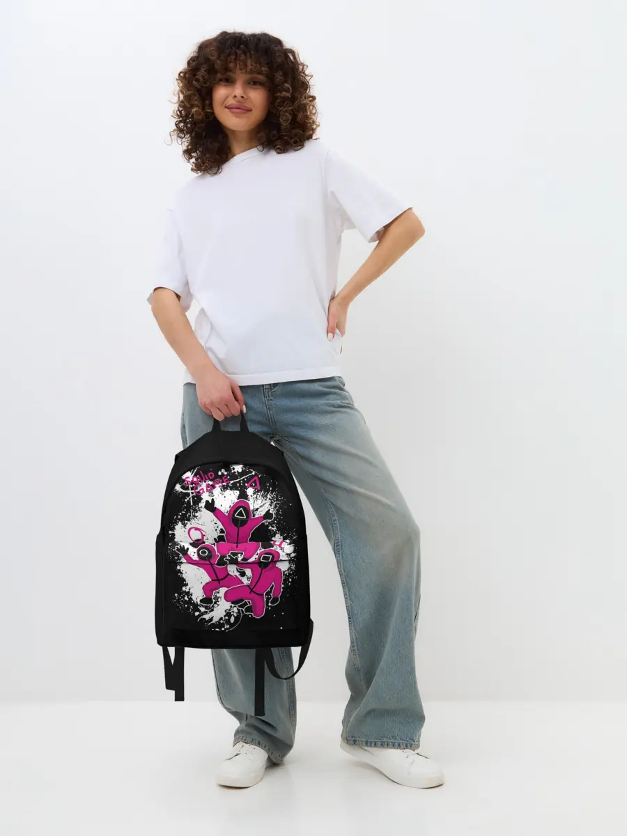 Рюкзак джинсовый / Squid game: firework