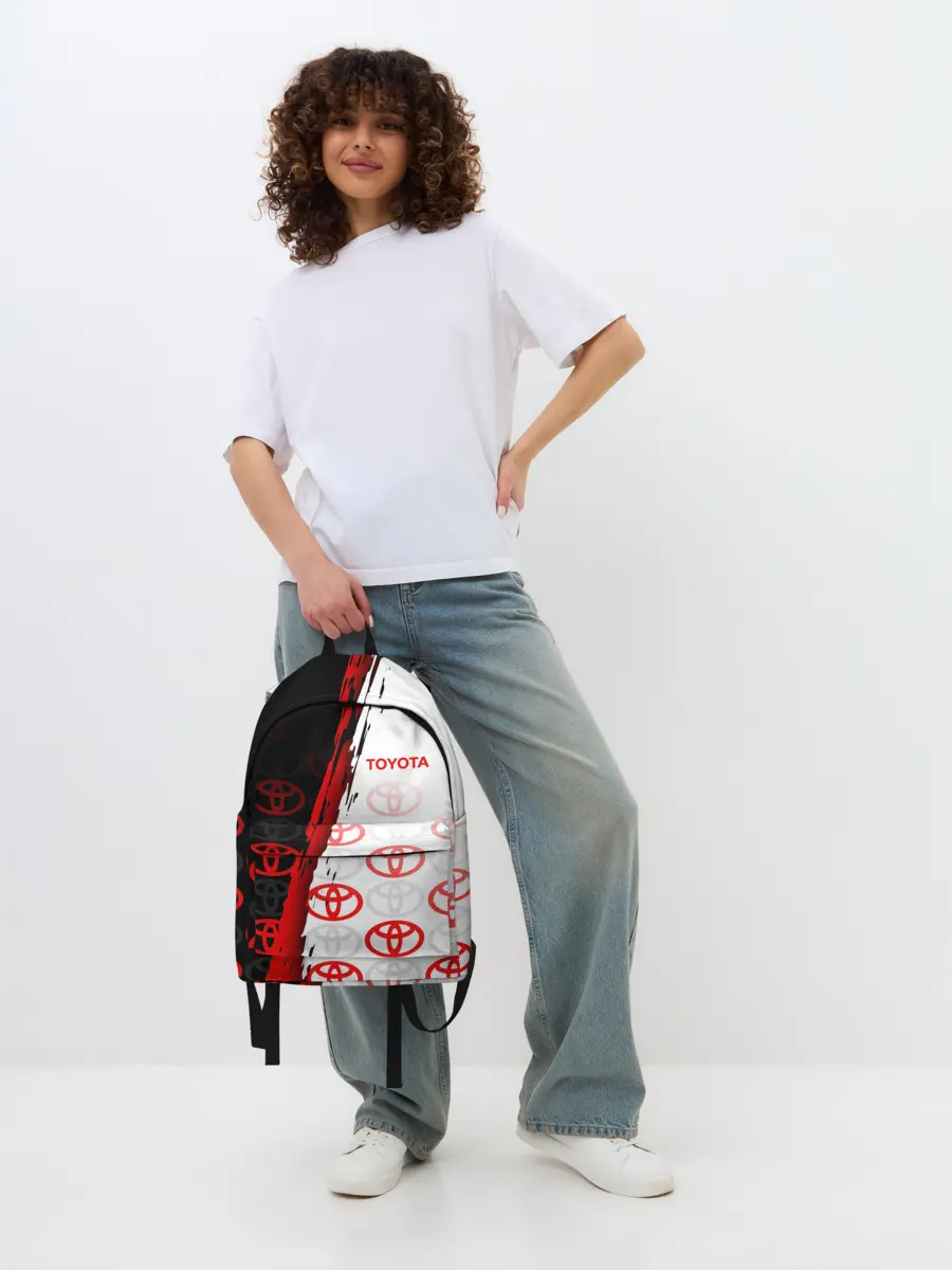 Рюкзак джинсовый / TOYOTA SPORT / GRUNGE / ГРАНЖ