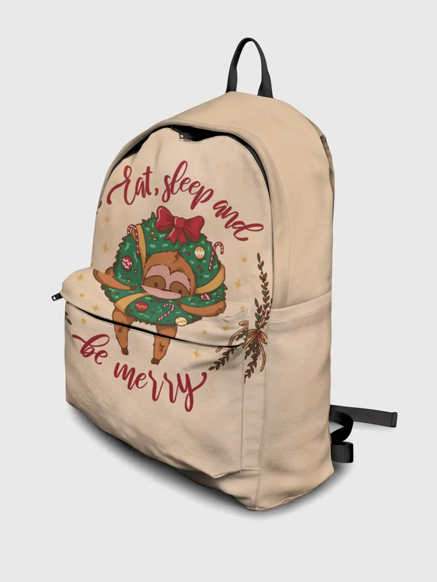 Рюкзак джинсовый / Ленивец Новый год