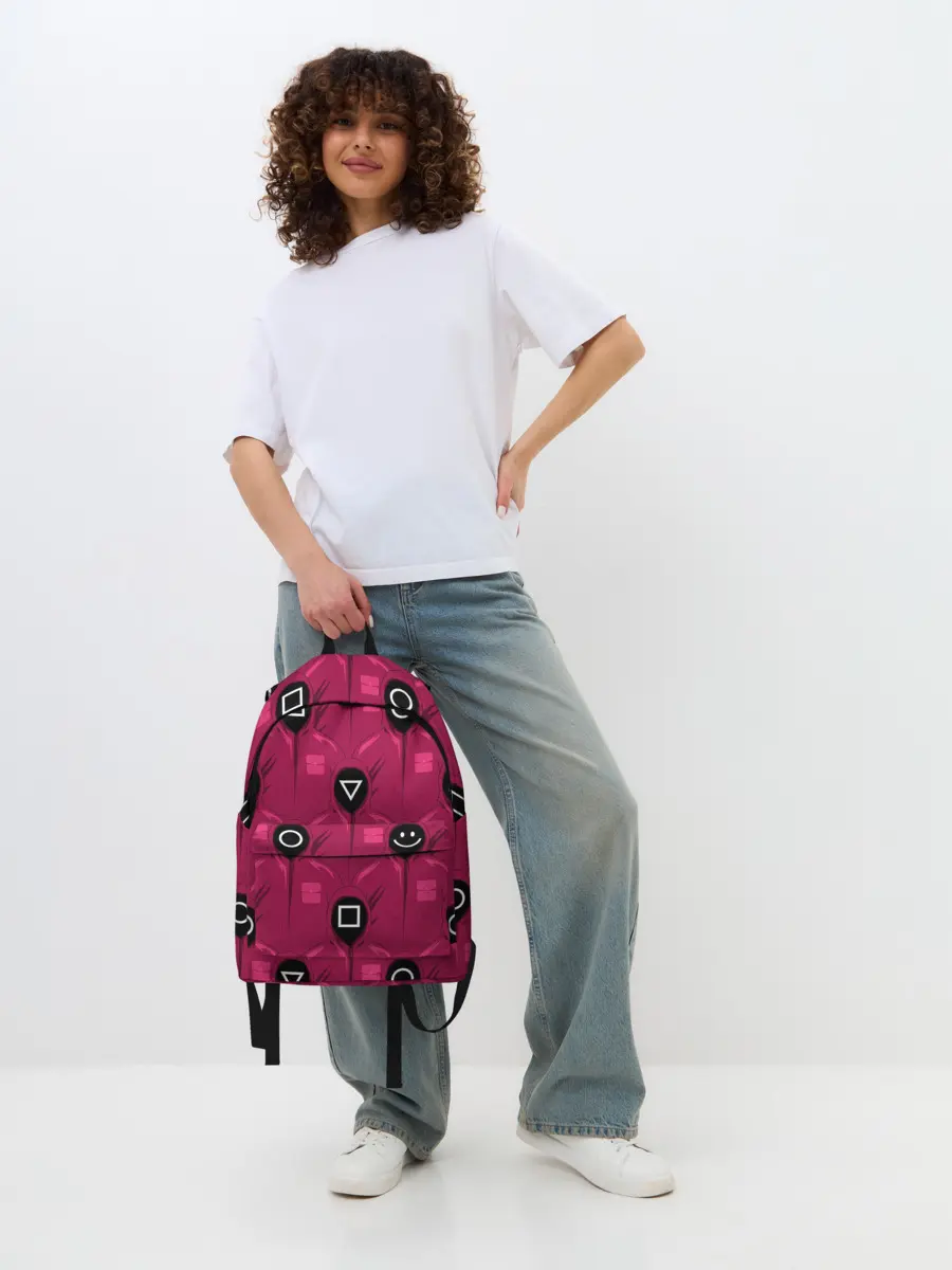 Рюкзак джинсовый / СОТРУДНИКИ ИГРЫ В КАЛЬМАРА