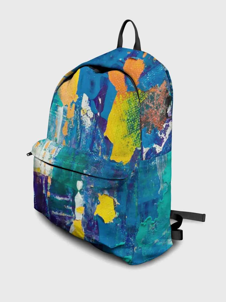 Рюкзак джинсовый / Краской по ткани