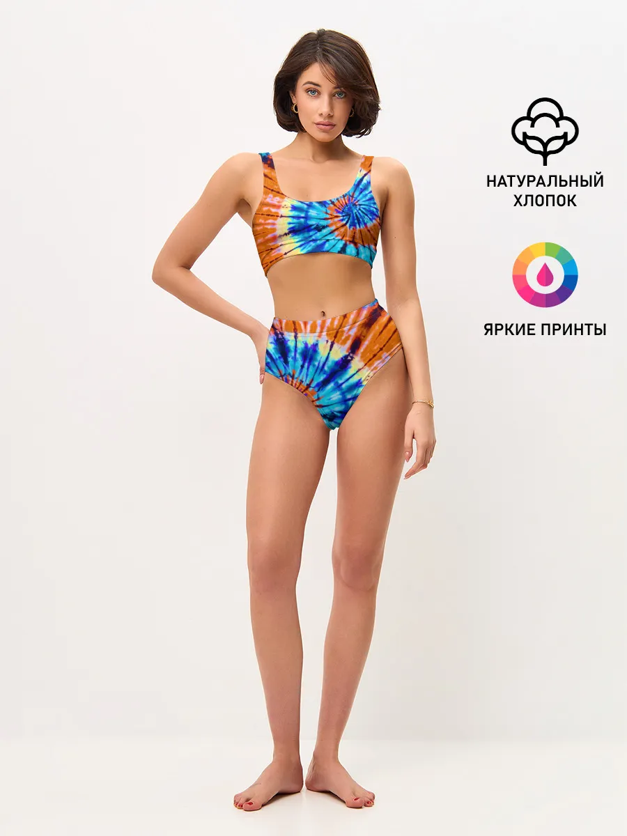 Женские топ и трусы / Tie dye