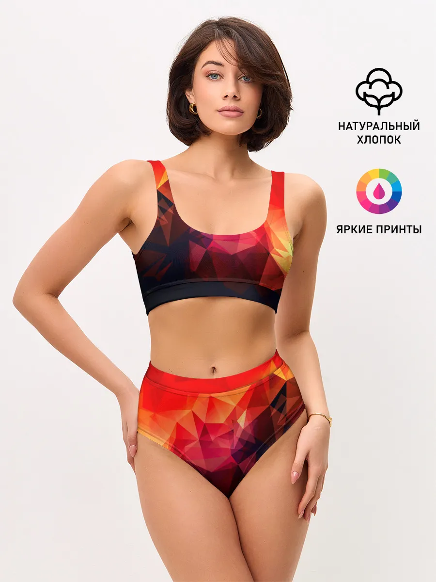 Женские топ и трусы / Абстракция