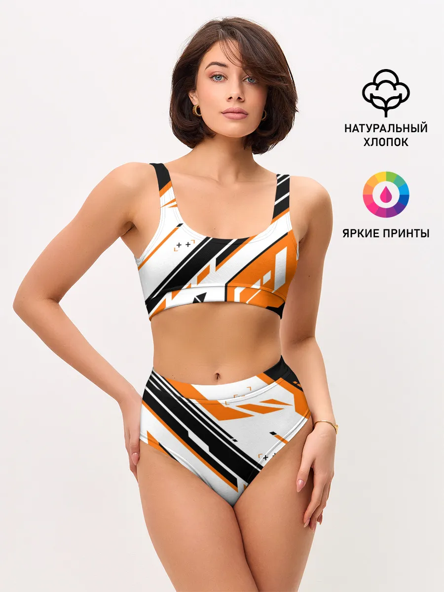 Женские топ и трусы / cs:go - Asiimov P90 Style