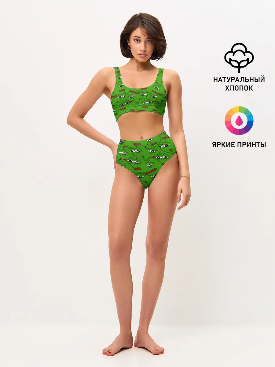 Женские топ и трусы / Sad frogs