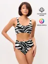 Женские топ и трусы / Зебра