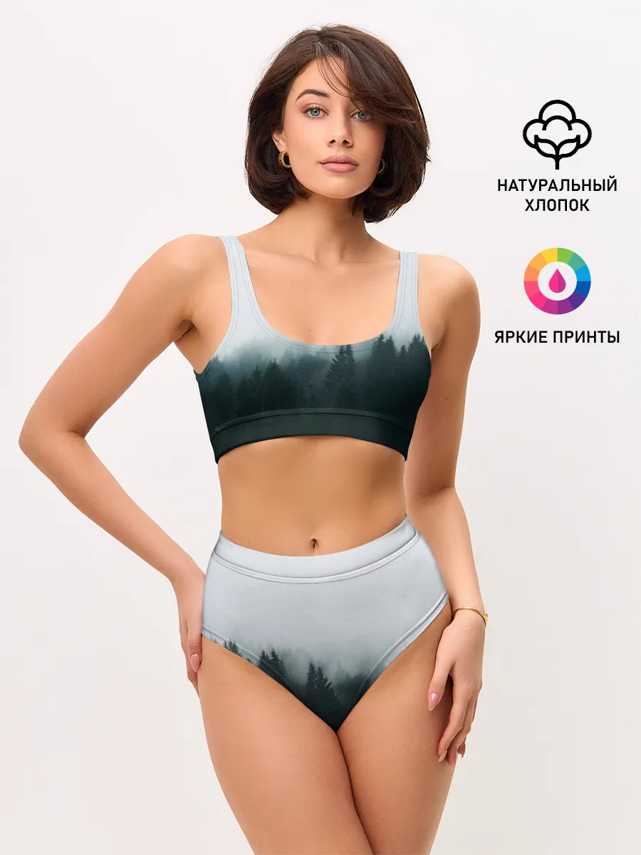Женские топ и трусы / Лес
