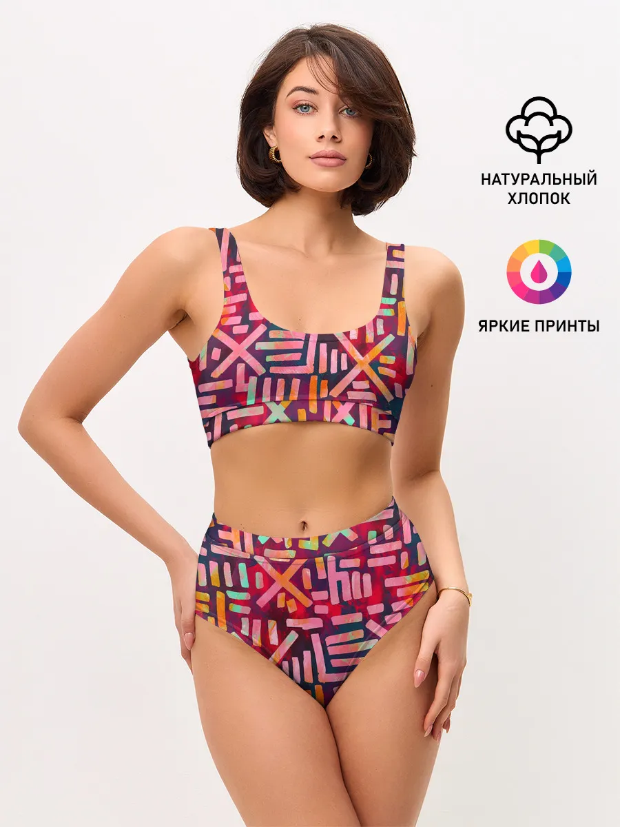 Женские топ и трусы / Geometry