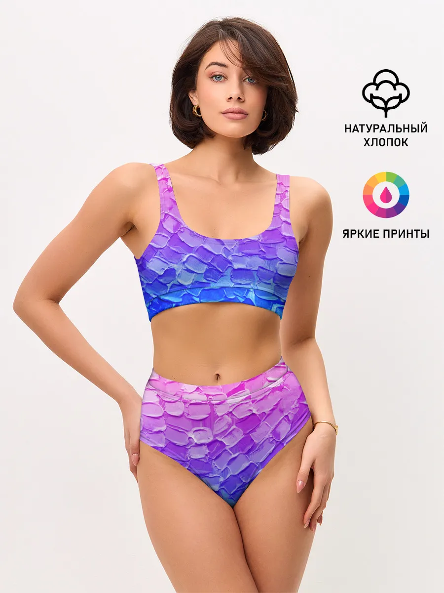 Женские топ и трусы / Необычные краски