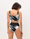 Женские топ и трусы / abstraction black&white