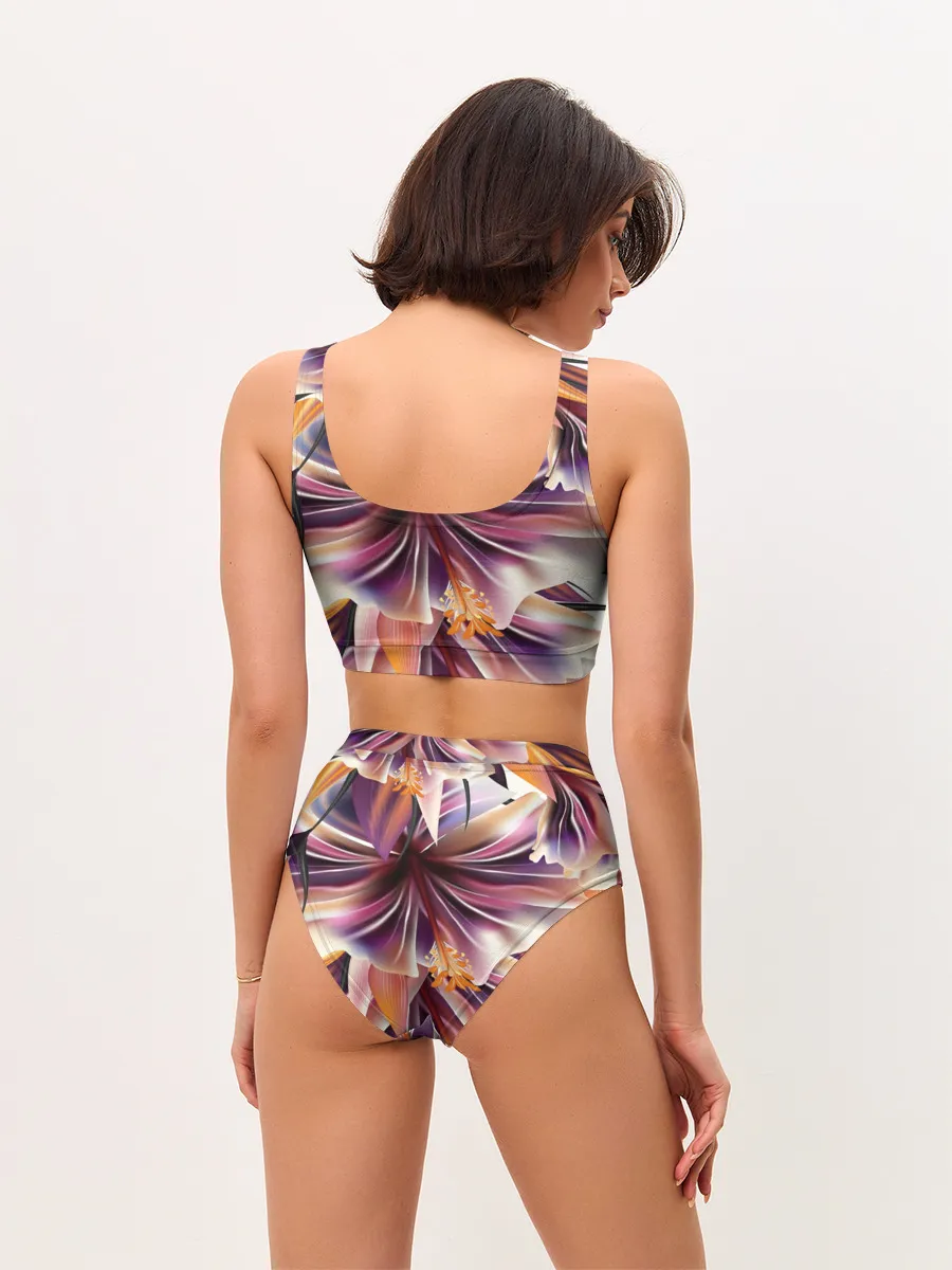 Женские топ и трусы / Необычный цветок