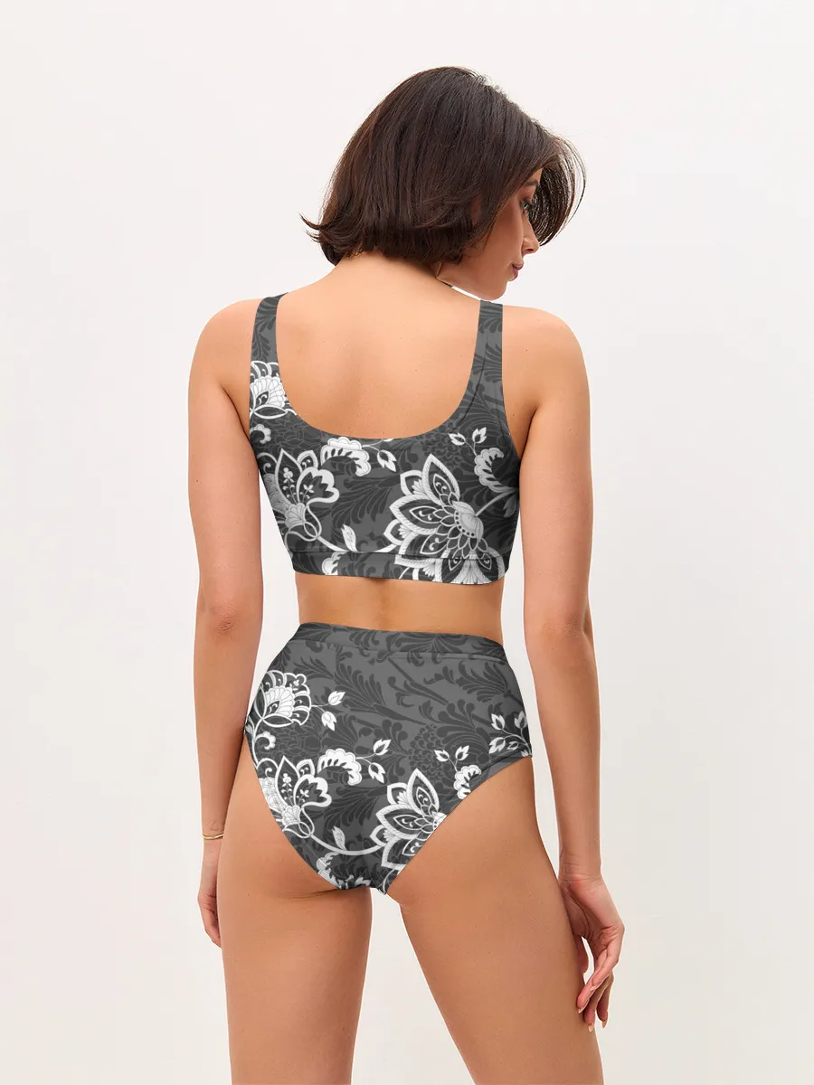 Женские топ и трусы / Кружевной узор